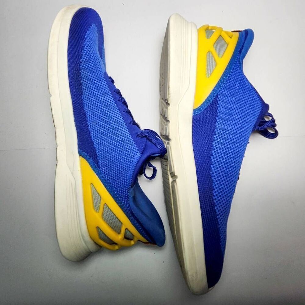 Kizik Athens Mens Hands Free Athletic Running Shoes Blue Yellow Size 7.5 M 9 W - Picture 3 of 7